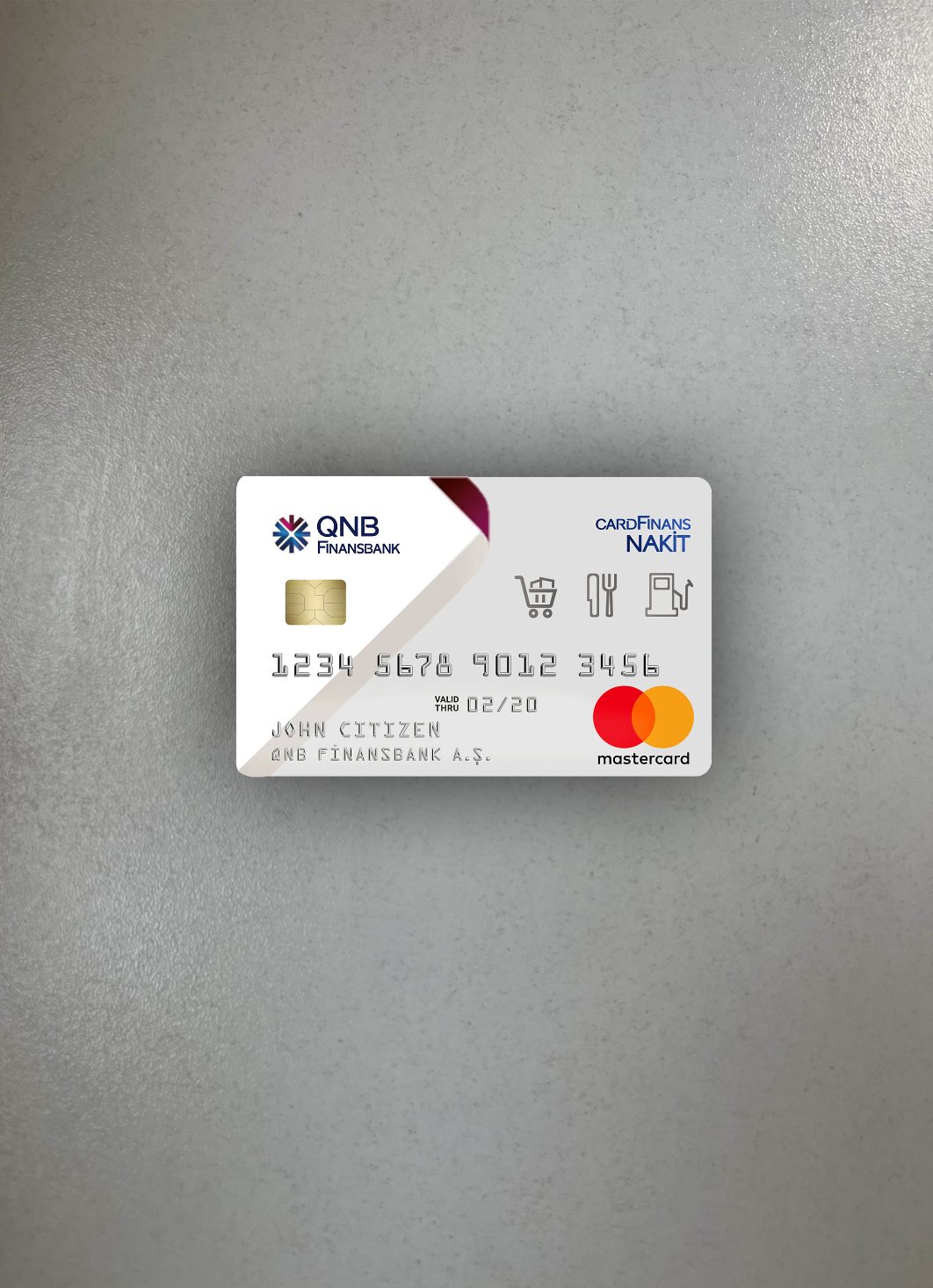 Download Turkey QNB Finansbank Card photolook front Photoshop template